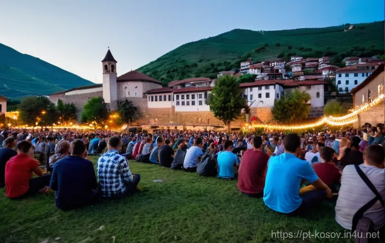 코소보 문화 행사 - Prompt 1: DokuFest - Open-Air Cinema in Historic Prizren**